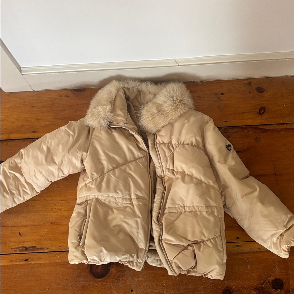 Madison Real Down Coat With Fur Collar Size XL